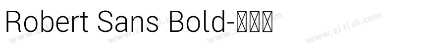 Robert Sans Bold字体转换